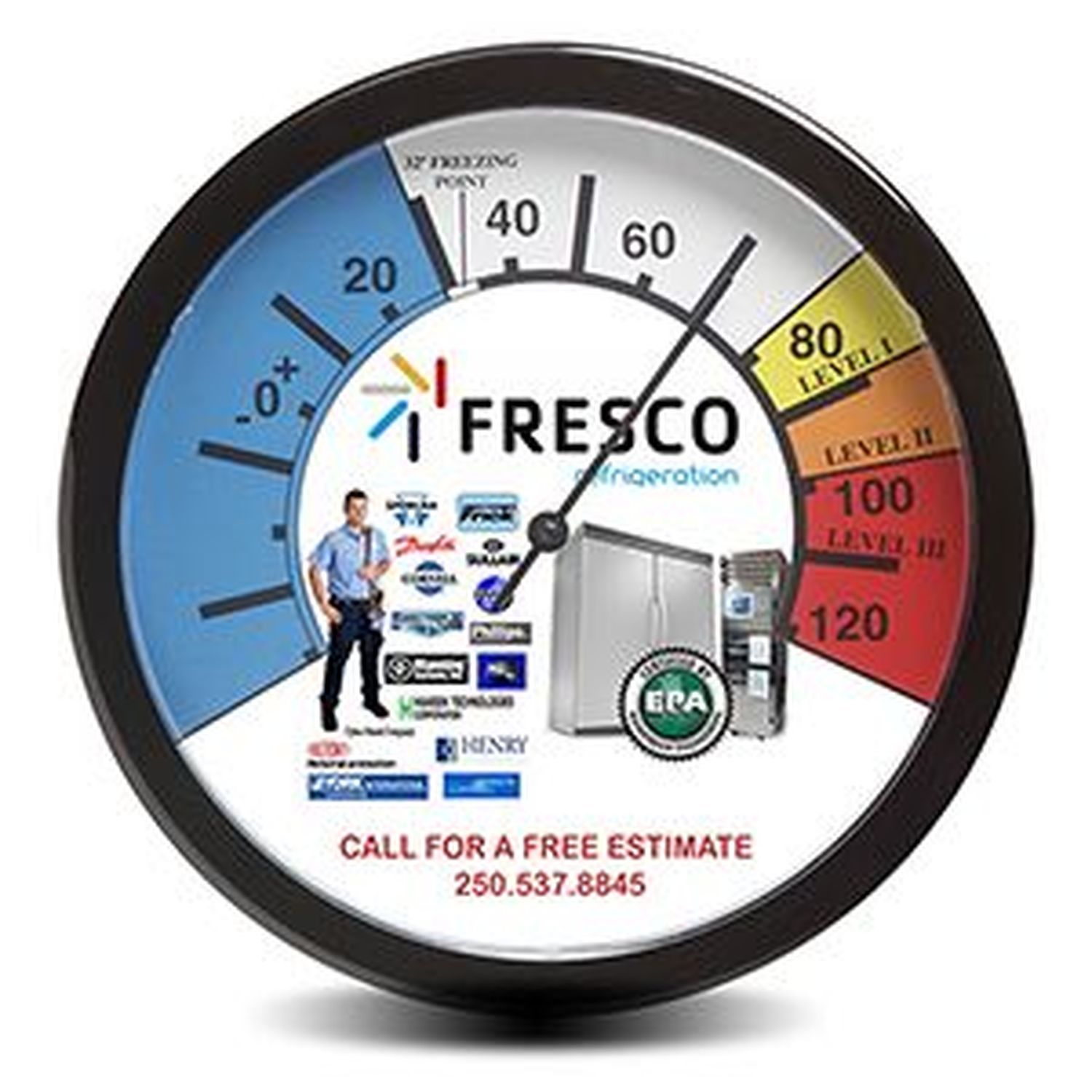 12" Wall Thermometer